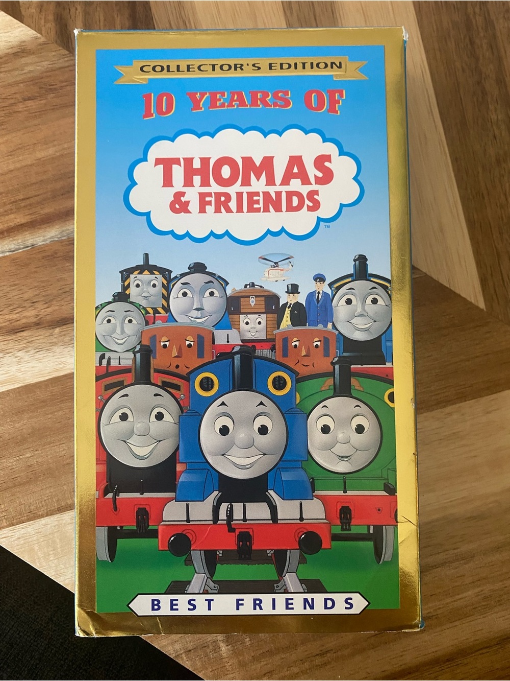 Thomas & Friends Gold-Edged Blue & Red Train Artwork Collector's Box